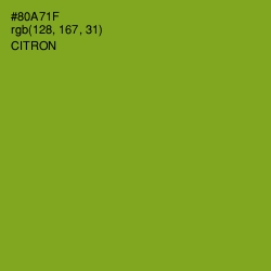 #80A71F - Citron Color Image