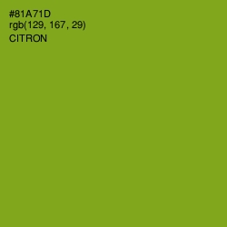 #81A71D - Citron Color Image