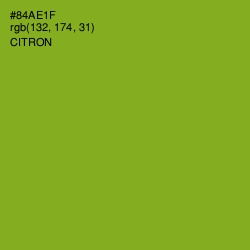 #84AE1F - Citron Color Image