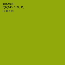 #91A90B - Citron Color Image