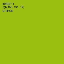 #9BBF11 - Citron Color Image