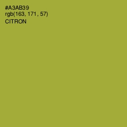 #A3AB39 - Citron Color Image