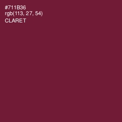 #711B36 - Claret Color Image