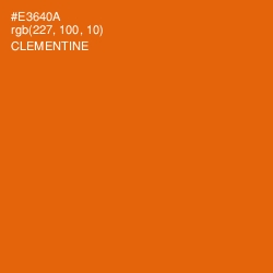 #E3640A - Clementine Color Image