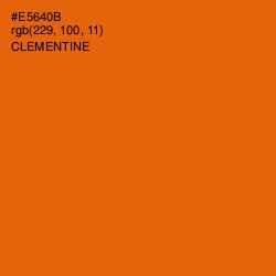 #E5640B - Clementine Color Image