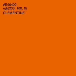 #E96400 - Clementine Color Image