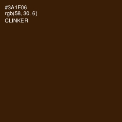 #3A1E06 - Clinker Color Image