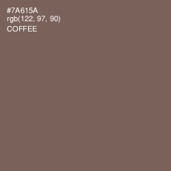 #7A615A - Coffee Color Image