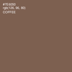#7E6050 - Coffee Color Image