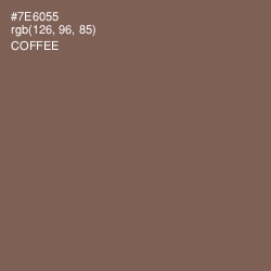 #7E6055 - Coffee Color Image