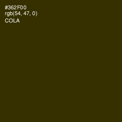 #362F00 - Cola Color Image