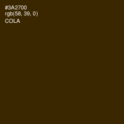 #3A2700 - Cola Color Image