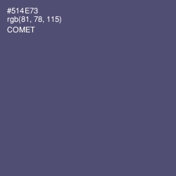 #514E73 - Comet Color Image