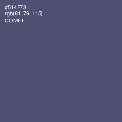 #514F73 - Comet Color Image