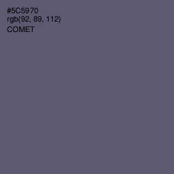 #5C5970 - Comet Color Image