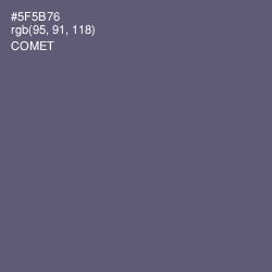 #5F5B76 - Comet Color Image