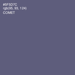 #5F5D7C - Comet Color Image