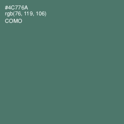 #4C776A - Como Color Image