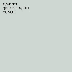#CFD7D3 - Conch Color Image