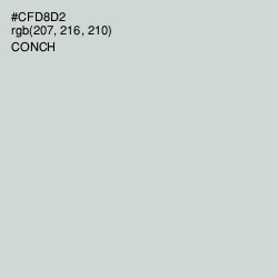 #CFD8D2 - Conch Color Image