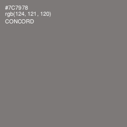 #7C7978 - Concord Color Image
