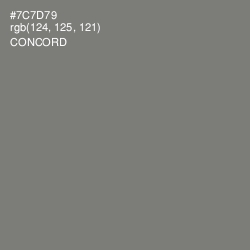 #7C7D79 - Concord Color Image
