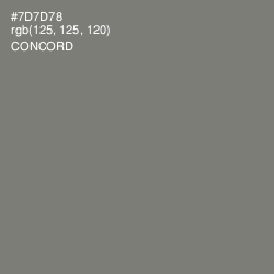 #7D7D78 - Concord Color Image