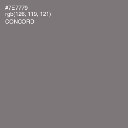 #7E7779 - Concord Color Image