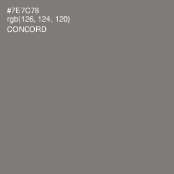 #7E7C78 - Concord Color Image
