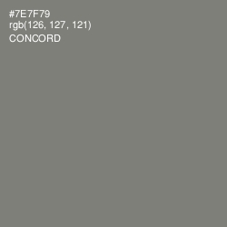 #7E7F79 - Concord Color Image