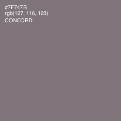 #7F747B - Concord Color Image