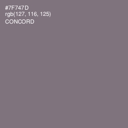 #7F747D - Concord Color Image