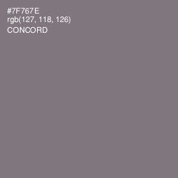 #7F767E - Concord Color Image