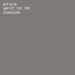 #7F7A78 - Concord Color Image