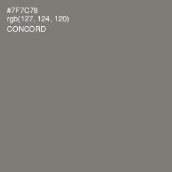 #7F7C78 - Concord Color Image