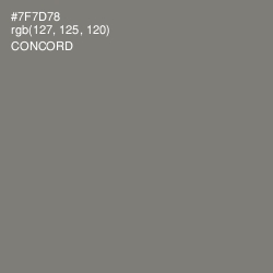 #7F7D78 - Concord Color Image