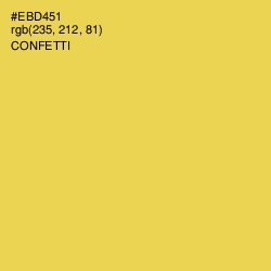 #EBD451 - Confetti Color Image