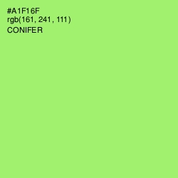 #A1F16F - Conifer Color Image