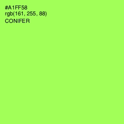 #A1FF58 - Conifer Color Image