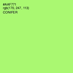 #AAF771 - Conifer Color Image