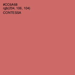 #CC6A68 - Contessa Color Image