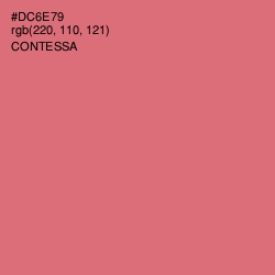 #DC6E79 - Contessa Color Image