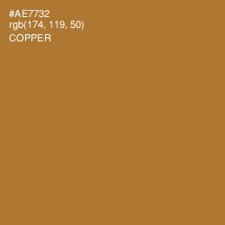 #AE7732 - Copper Color Image