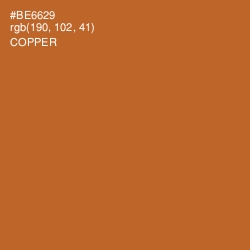 #BE6629 - Copper Color Image