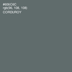 #606C6C - Corduroy Color Image
