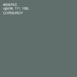 #606F6C - Corduroy Color Image
