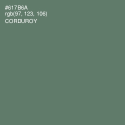 #617B6A - Corduroy Color Image