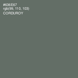 #636E67 - Corduroy Color Image