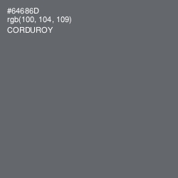 #64686D - Corduroy Color Image