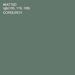 #64776D - Corduroy Color Image